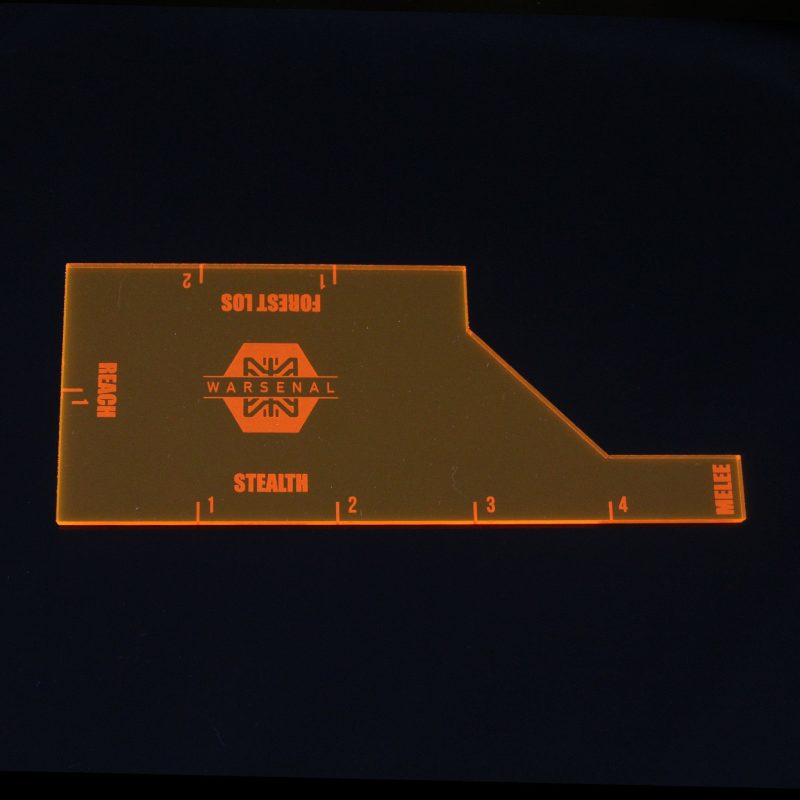 Warmachine Template in Fluorescent Orange